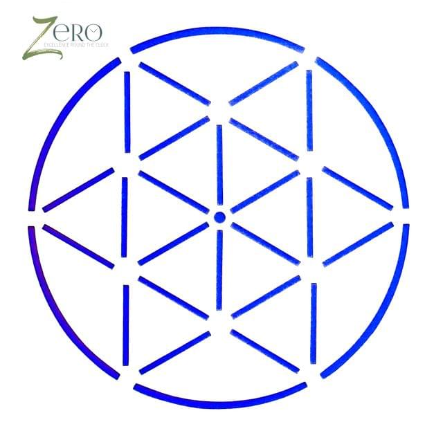 Imported Stencils- 5"*5"- Triangle In Circle Pattern Background