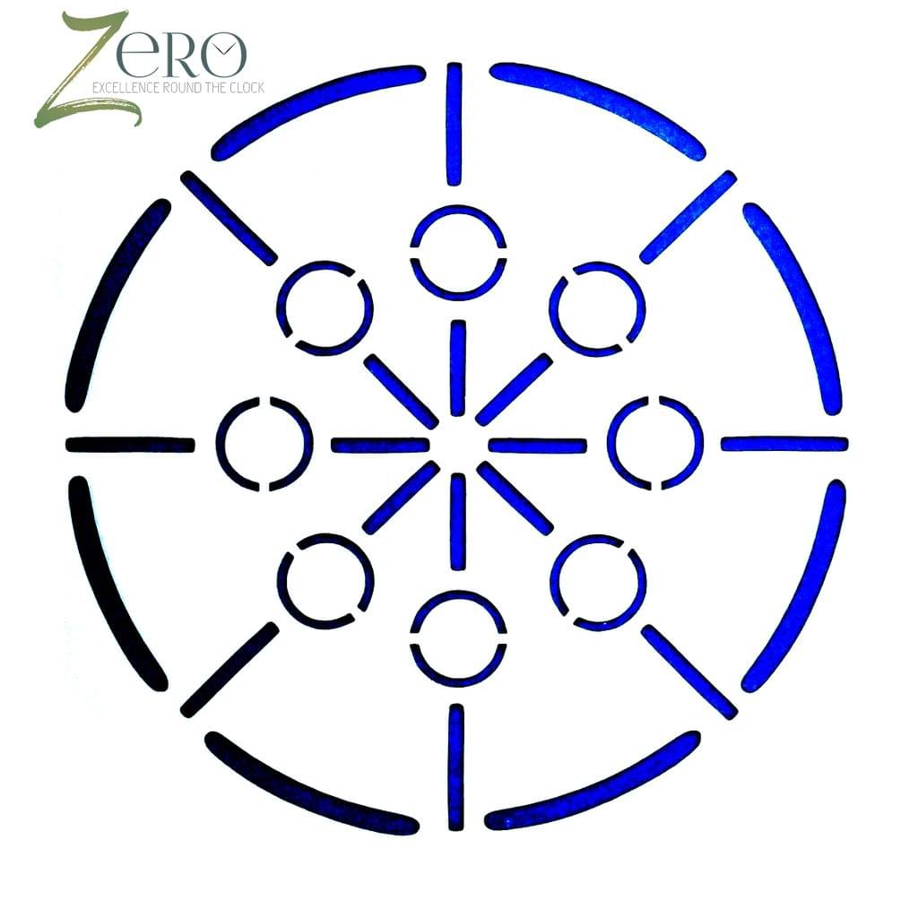 Imported Stencils- 5"*5"- Circle And Lines Design Background