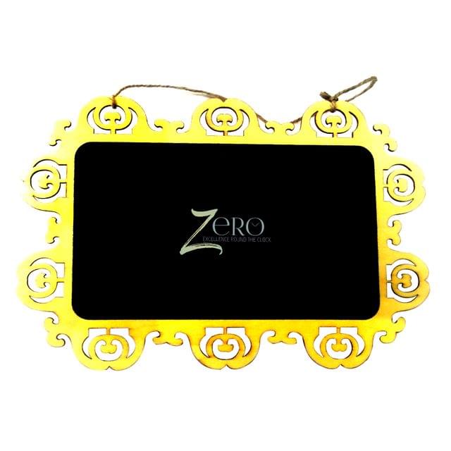 Brand Zero - Rectangular Pine Wood Designer Name Plate Single Piece 11.75" * 8.00"