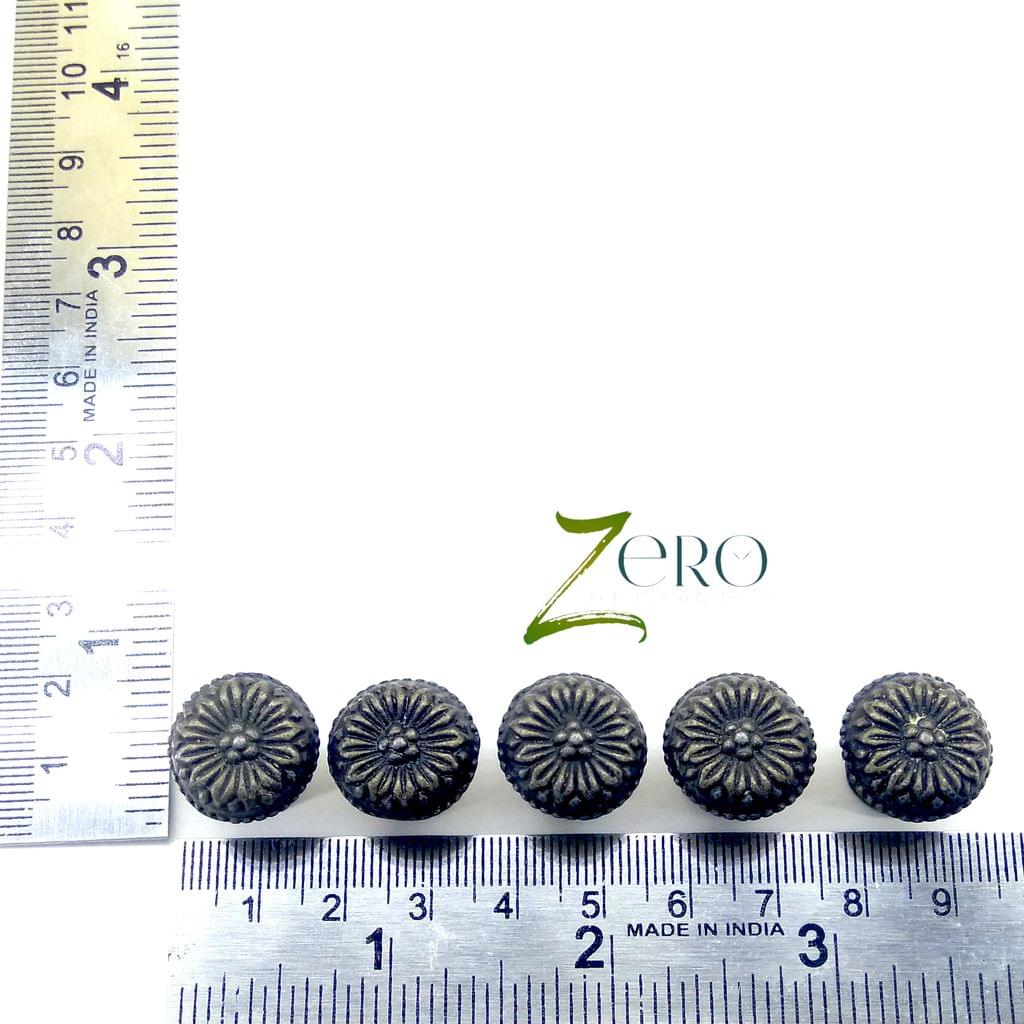 Brand Zero Vintage Metal Charms - Knobe Design 4 - Pack of 5 Pcs - 18mm*14mm