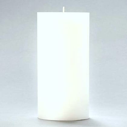 White Pillar Candles unscented 3 by 6 Inches