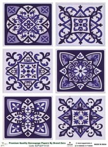 Brand Zero Premium Quality Decoupage Paper Pack of Two - Design Code: BZPQDP10125