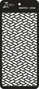 Brand Zero Pratibimb Craft Stencil - Select Your Preferred Size - Code: BZPCS-1036