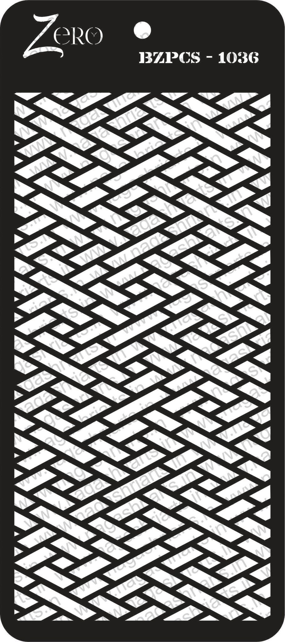 Brand Zero Pratibimb Craft Stencil - Select Your Preferred Size - Code: BZPCS-1036