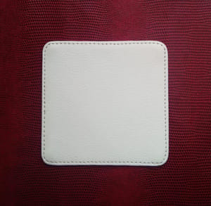 Brand Zero Square Coaster - Faux Leather Brand Zero Square Coaster - Faux Leather
