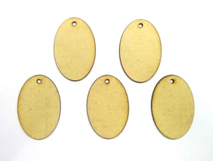 Brand Zero MDF Oval Pendant Base - Pack of 5 Pcs