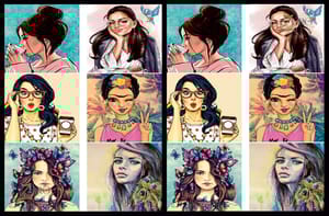 Brand Zero Luxury Speciality Decoupage Paper- Modern Women 3