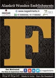 Brand Zero Alphabets, Numbers, Monograms - Upper Case F - CLBBT Font - Select Your Preference