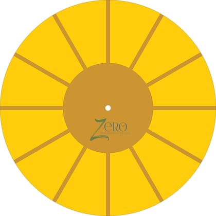 Brand Zero MDF Circular Paneled Clock Base- 12 Inches Diameter