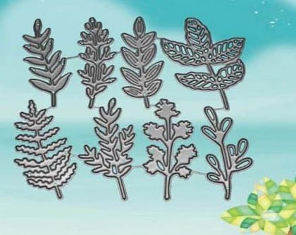 Brand Zero Die - 8 Set Floral Leaves Metal Cutting Dies 10.4 x 9.6 CM Brand Zero Die - 8 Set Floral Leaves Metal Cutting Dies 10.4 x 9.6 CM