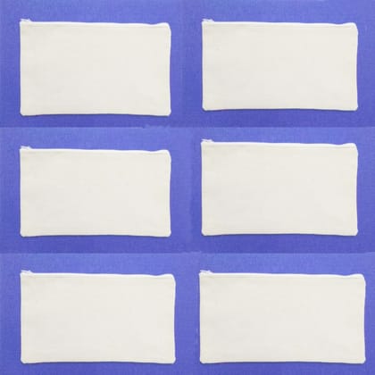 Canvas Pencil Pouch Set of 6 Pcs Canvas Pencil Pouch Set of 6 Pcs