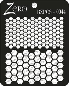 Brand Zero Pratibimb Craft Stencil - Code: BZPCS-0044 - Honey Comb Combo Background Stencil