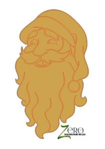 Brand Zero Pre Marked MDF Base - Santa Claus Design 4 - Select Your Preference Of Size & Thickness