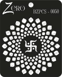 Brand Zero Pratibimb Craft Stencil - Code: BZPCS-0050 - Swastik Background Stencil