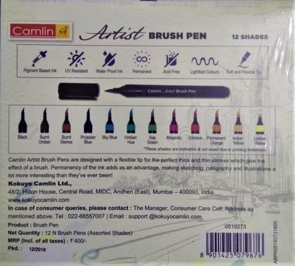 Camlin Champ Round Brushes Set of 4