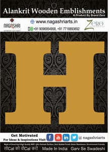 Brand Zero Alphabets, Numbers, Monograms - Upper Case H - CLBBT Font - Select Your Preference