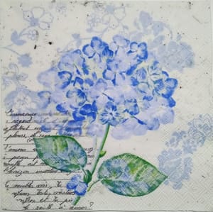 Decoupage Napkin / Tissue papers - Blue Hydrangea