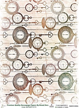 Brand Zero Premium Quality Decoupage Paper Pack of Two - Design Code: BZPQDP10172