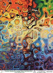 Brand Zero Premium Quality Decoupage Paper Pack of Two - Design Code: BZPQDP10136