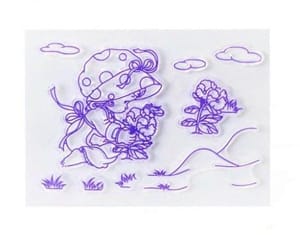 Clear Stamps Imported - Girl In A Garden 7cm * 10cm