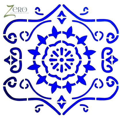 Imported Stencils- 5"*5"- Floral Graphic Mandala Design Background 29