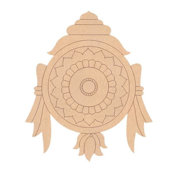 Brand Zero Pre Marked MDF Base - Chakra Design 1 - Select Your Preference Of Size & Thickness