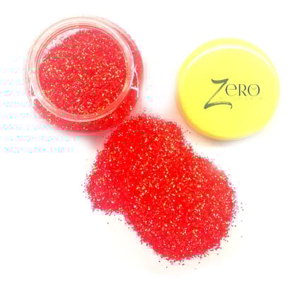 Brand Zero - Fluorescent Red Sparkling Dust - 15 Gms Jar