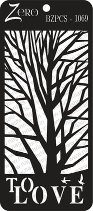 Brand Zero Pratibimb Craft Stencil - Code: BZPCS-1069 - Select Your Preferred Size