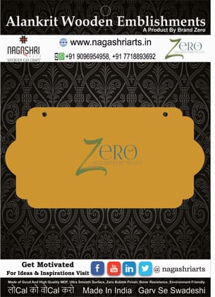 Brand Zero MDF Designer Name Plate BZDNP006 Brand Zero MDF Designer Name Plate BZDNP006