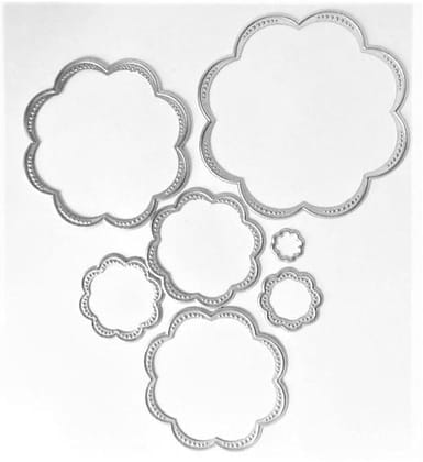 Brand Zero Die - 7pcs Flower Shape Metal Cutting Dies 7.8 x 7.8 CM