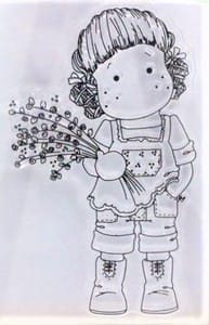 Clear Stamps Imported - Lovely Girl Design 4 - 9cm*6cm