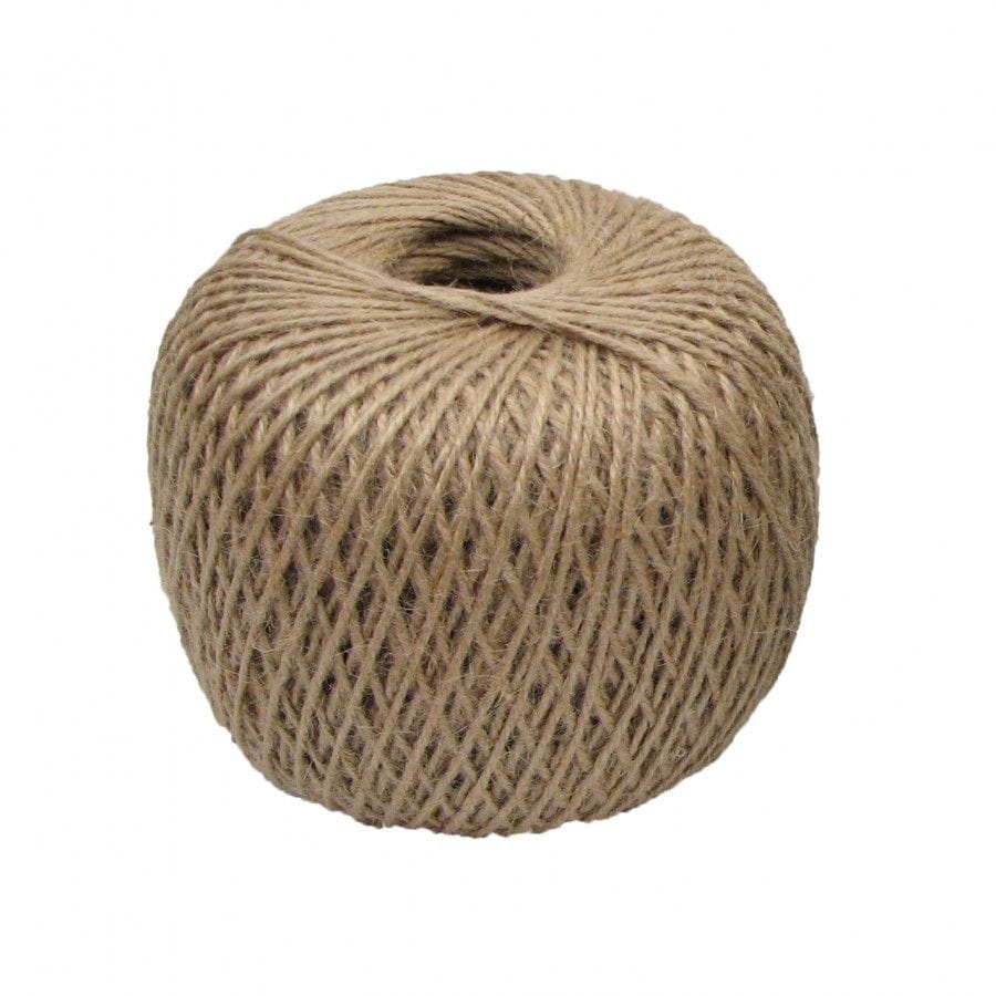 Jute Twine String 50 Meter Roll - Natural Color 3 Ply - 2mm Diameter
