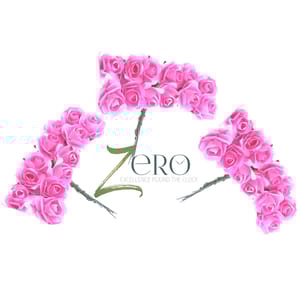 Bunch of 36 Pcs Hand Made Paper Flower - Baby Pink Color