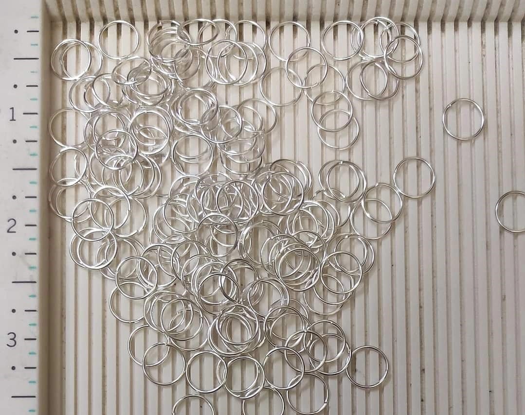 Brand Zero Pack of 10 Gms 10 mm Silver Jump Rings