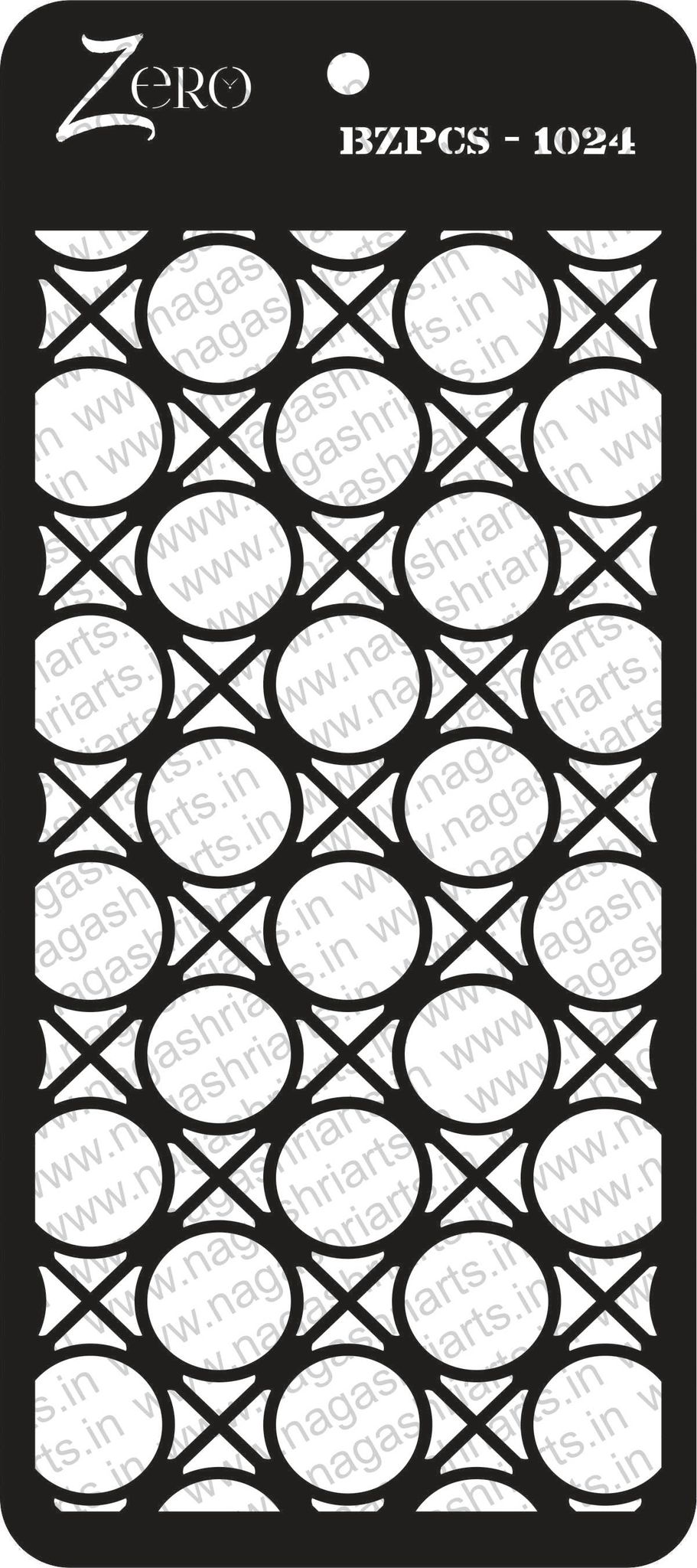 Brand Zero Pratibimb Craft Stencil - Select Your Preferred Size - Code: BZPCS-1024