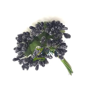 Bunch of 12 Pcs Two Tone Pollan - Black Color