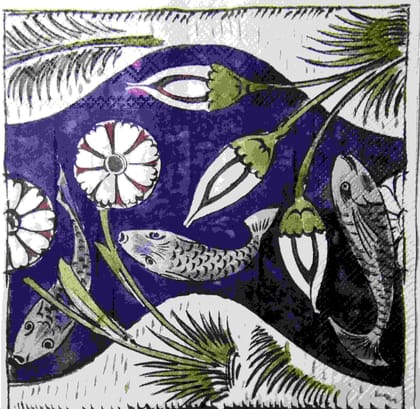 Decoupage Napkin / Tissue papers - 33cm by 33cm - African Elephants