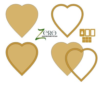 Brand Zero MDF Plate With Rim - Heart Shape - Select Your Preference Of Size & Thickness Brand Zero MDF Plate With Rim - Heart Shape - Select Your Preference Of Size & Thickness