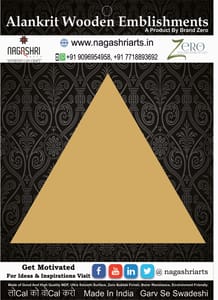 Brand Zero MDF Triangle Plaques - Select Your Preference Of Size & Thickness