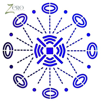 Imported Stencils- 5"*5"- Dots And Circle Graphic Background