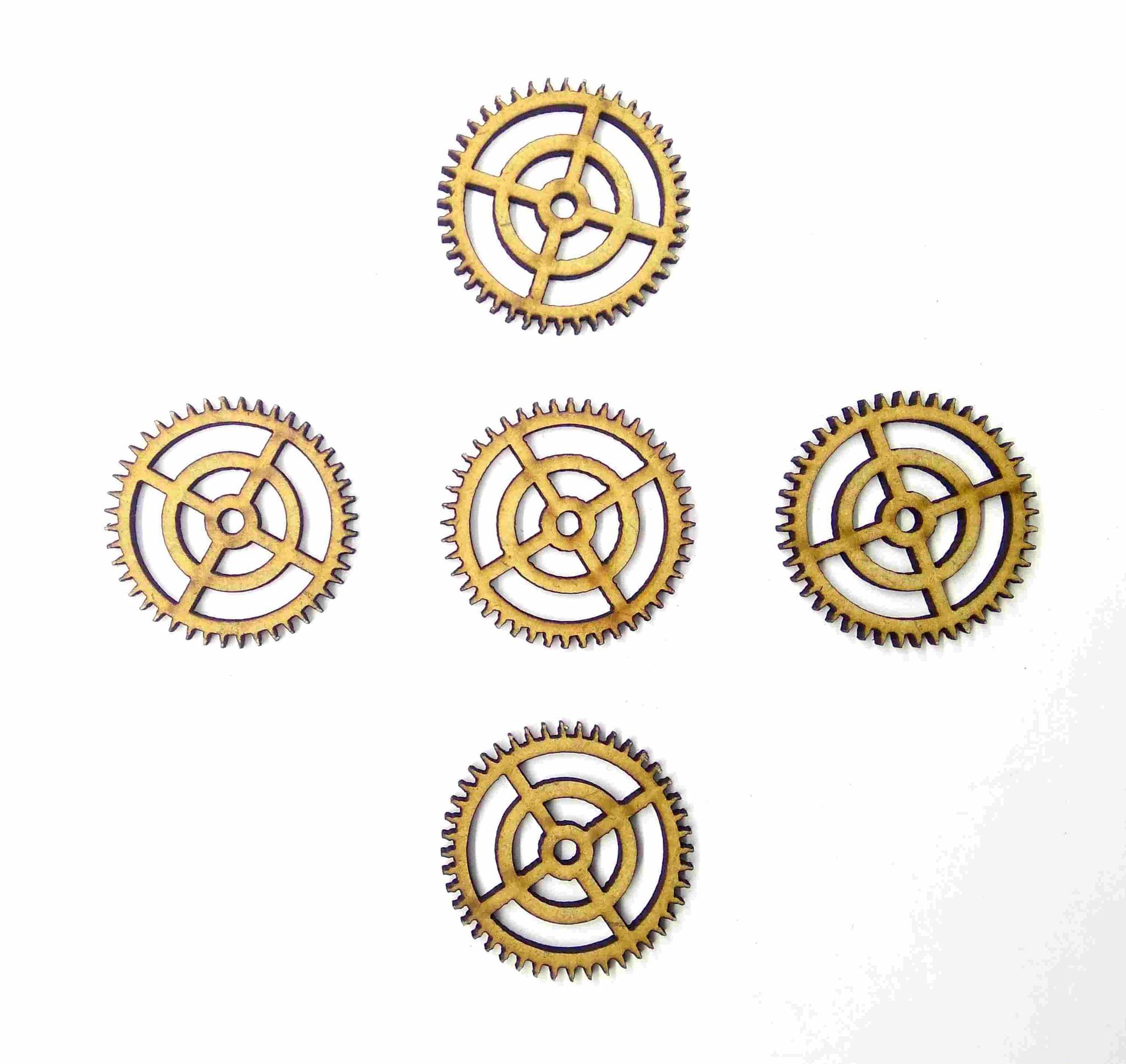 MDF Gears Design 4 - Set of 5 pcs