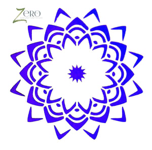 Imported Stencils- 5"*5"- Floral Mandal Pattern Background 3