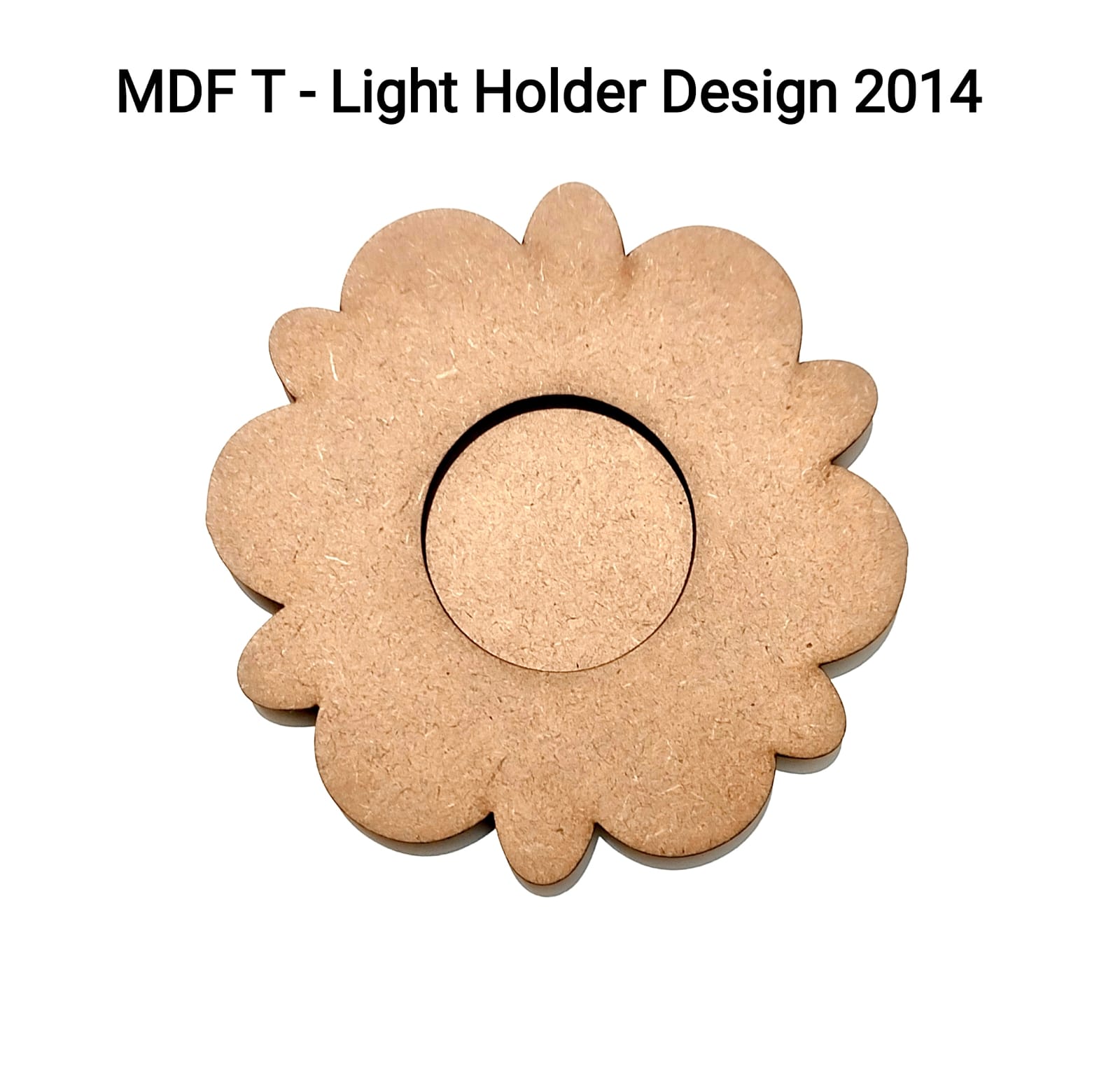 Brand Zero MDF Tea Light Holder Double Layer - Design BZMDFTEALHDDL2014