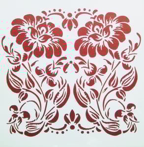 Floral love Stencil