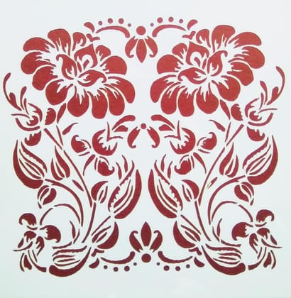 Floral love Stencil