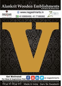 Brand Zero Alphabets, Numbers, Monograms - Upper Case V - CLBBT Font - Select Your Preference