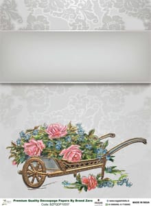 Brand Zero Premium Quality Decoupage Paper Pack of Two - Design Code: BZPQDP10037