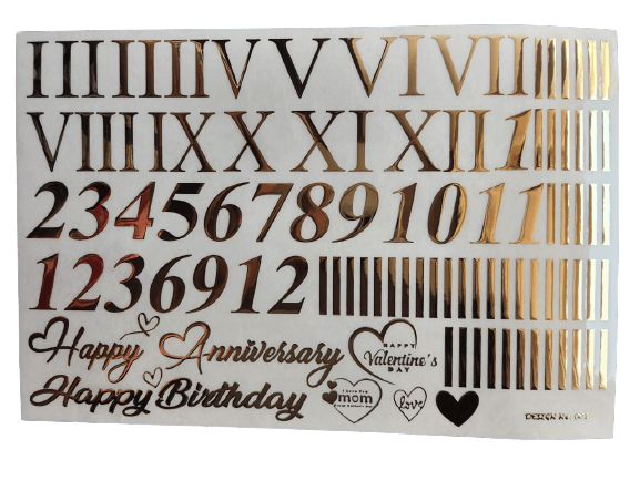 3 D Embossed Mantra Design Sticker 8 - A5 Size