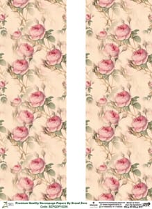 Brand Zero Premium Quality Decoupage Paper Pack of Two - Design Code: BZPQDP10256
