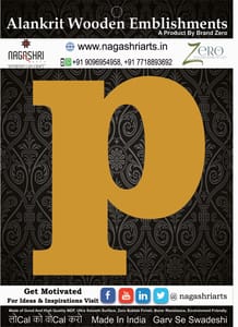 Brand Zero Alphabets, Numbers, Monograms - Lower Case P - CLBBT Font - Select Your Preference